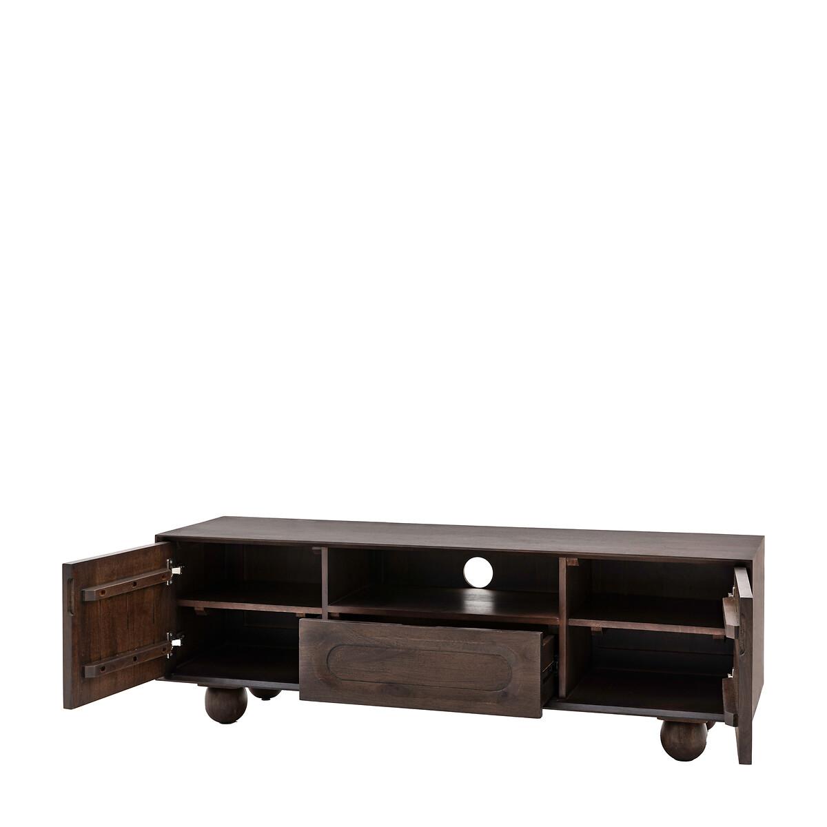 Akron Arch Mango Wood Media Unit with Ball Feet – image 4