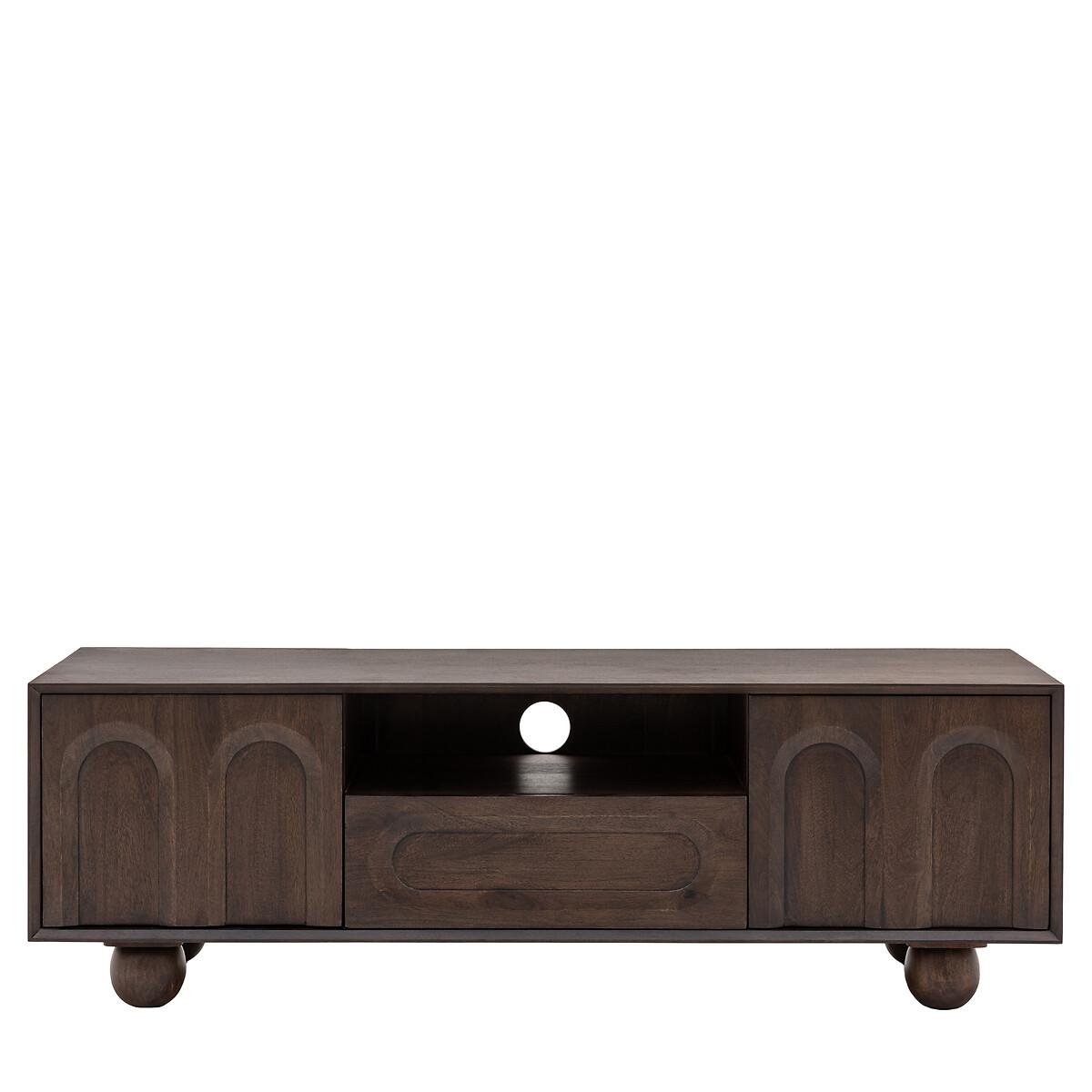 Akron Arch Mango Wood Media Unit with Ball Feet – image 5