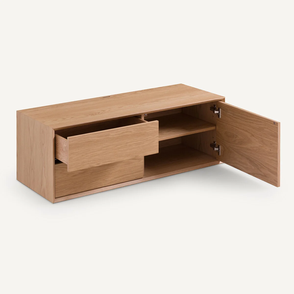 Archivita XL TV Stand in Oak Veneer W110 X D42cm – image 4