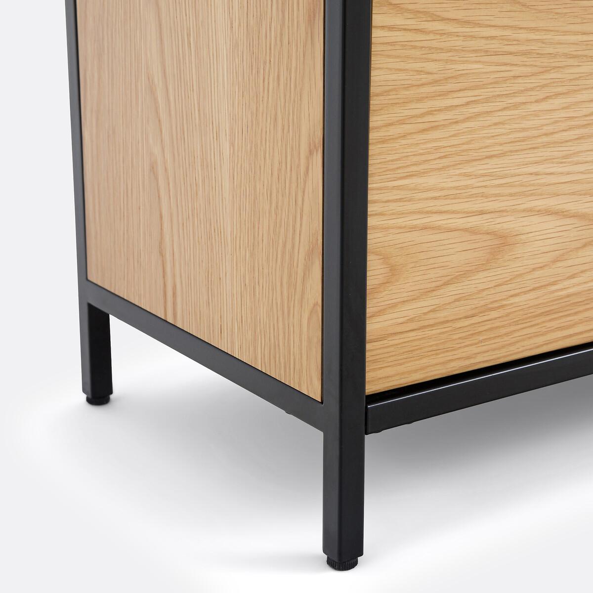 Volga Wood & Metal Modular TV Unit with 2 Compartments & 2 Doors – image 6