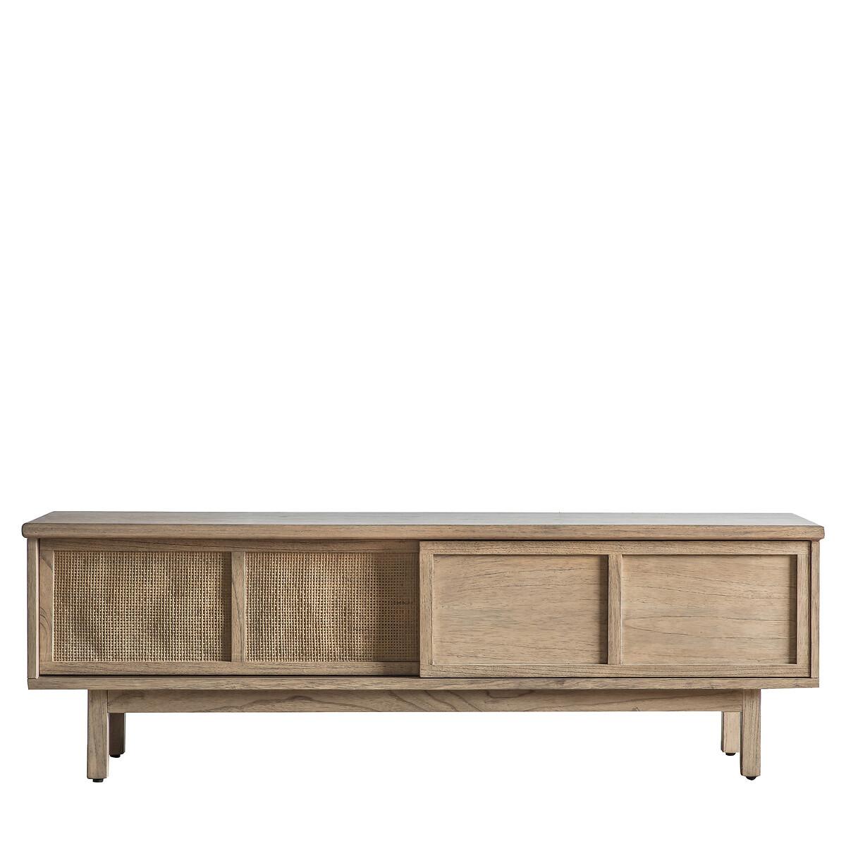 Bharhut Japandi Panelled Rattan TV Unit – image 3