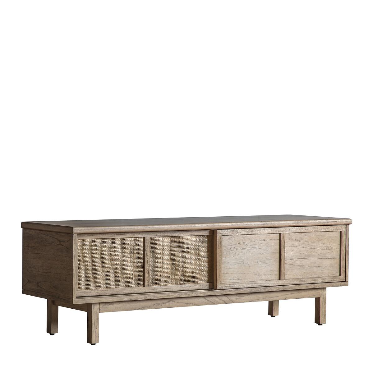 Bharhut Japandi Panelled Rattan TV Unit – image 4