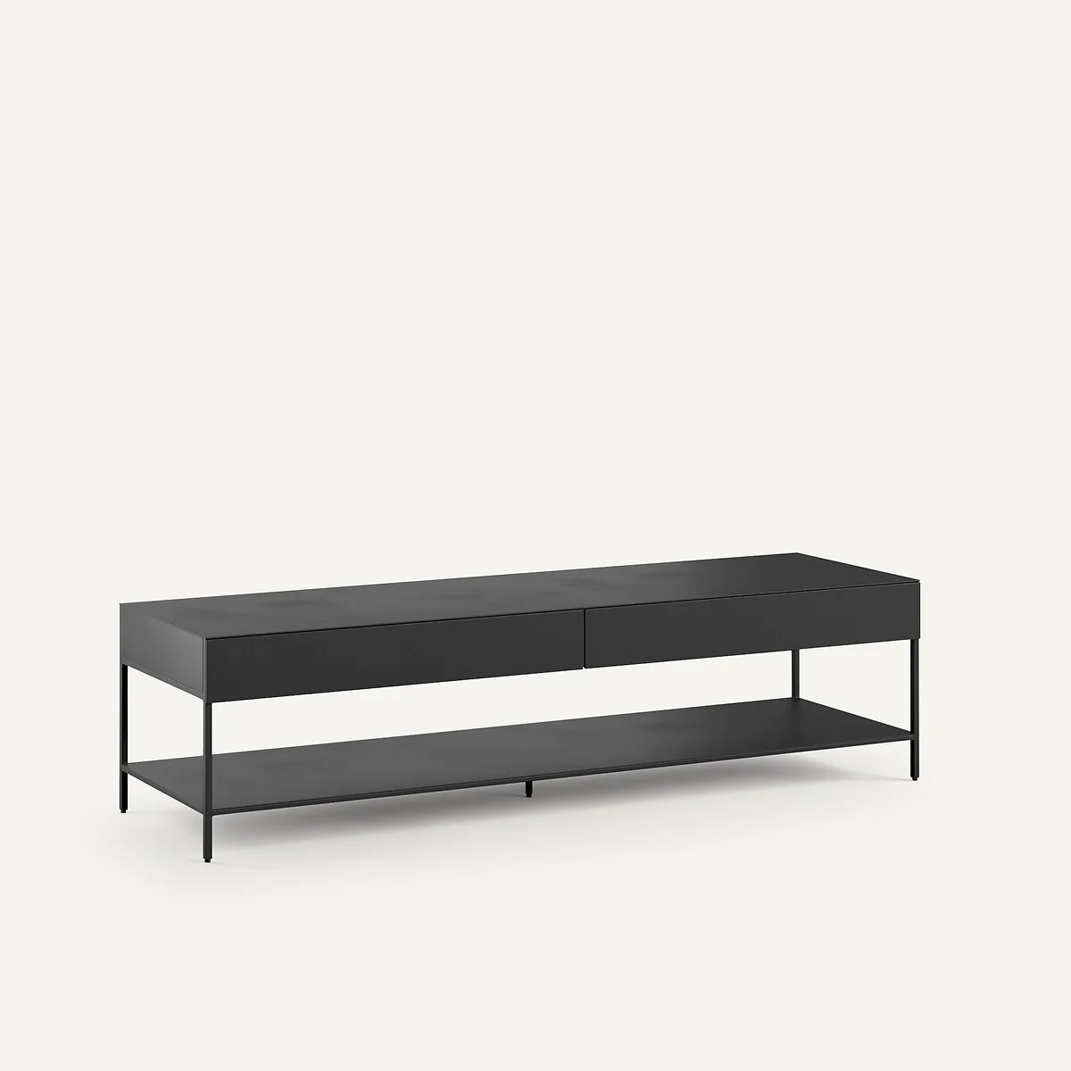 Febee Aged Metal TV Stand – image 2