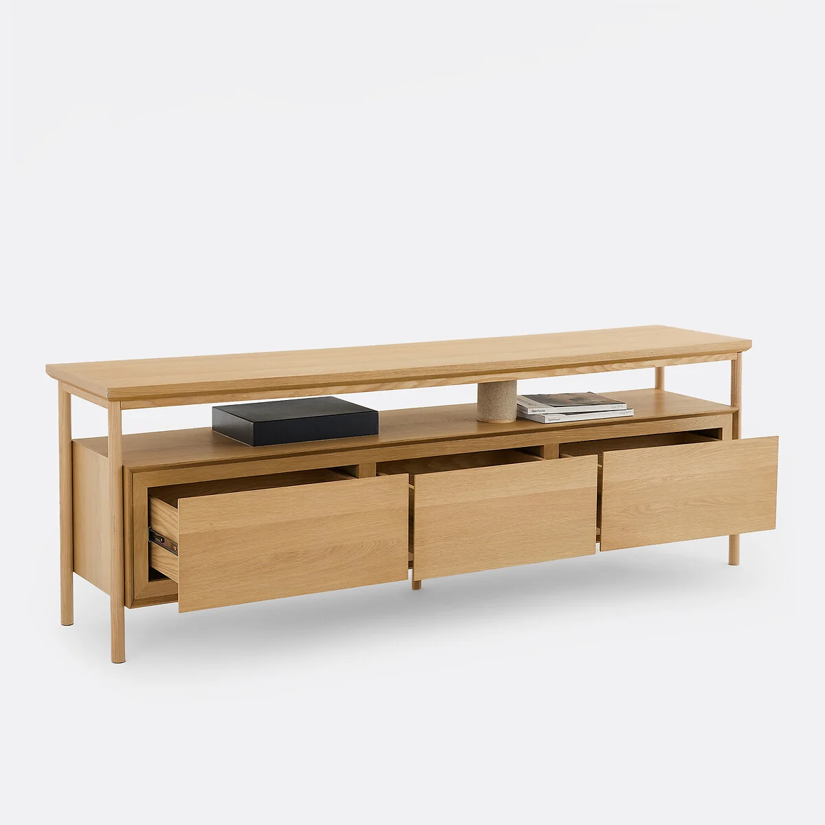 Elina Oak Veneer 3-Drawer TV Unit 180cm – image 6