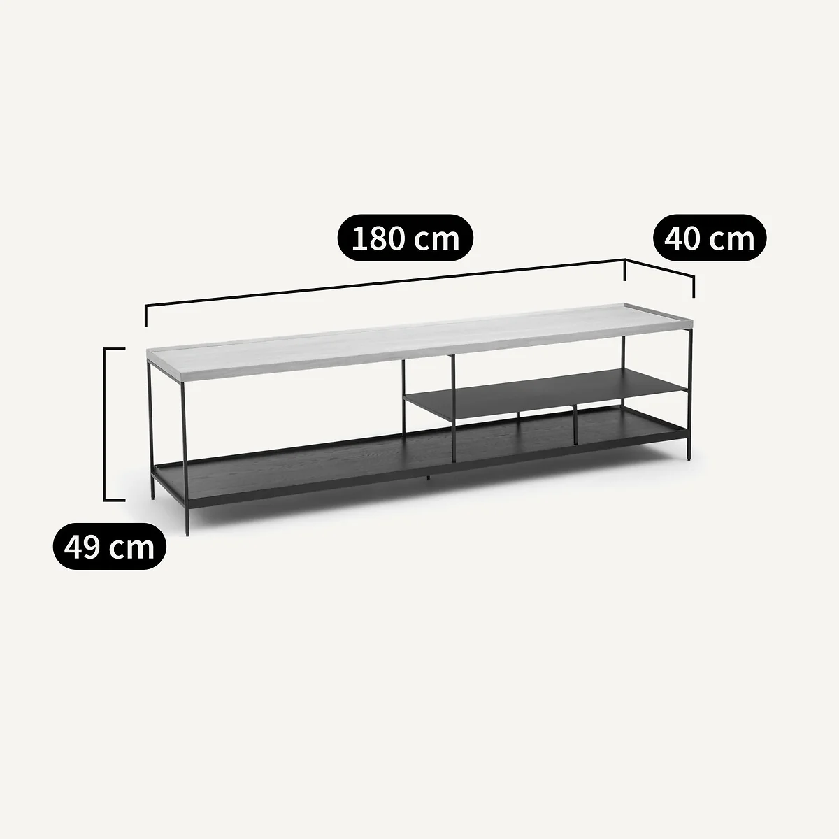 Tidder TV Stand in Walnut Veneer – image 5