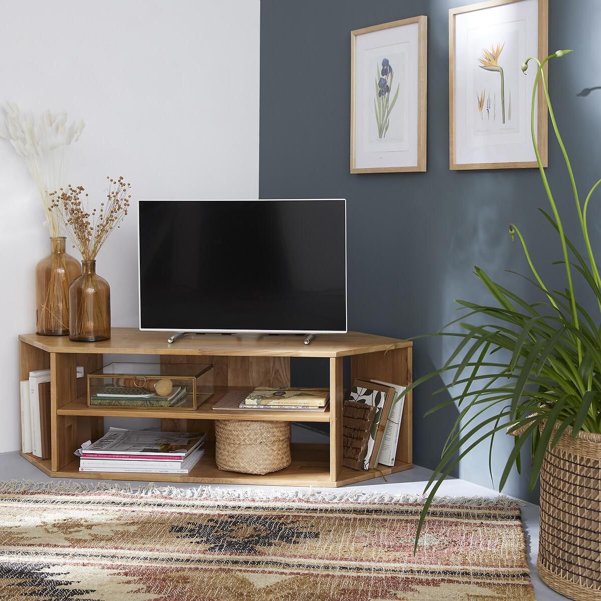 Edgar Solid Oak Corner TV Cabinet – image 7
