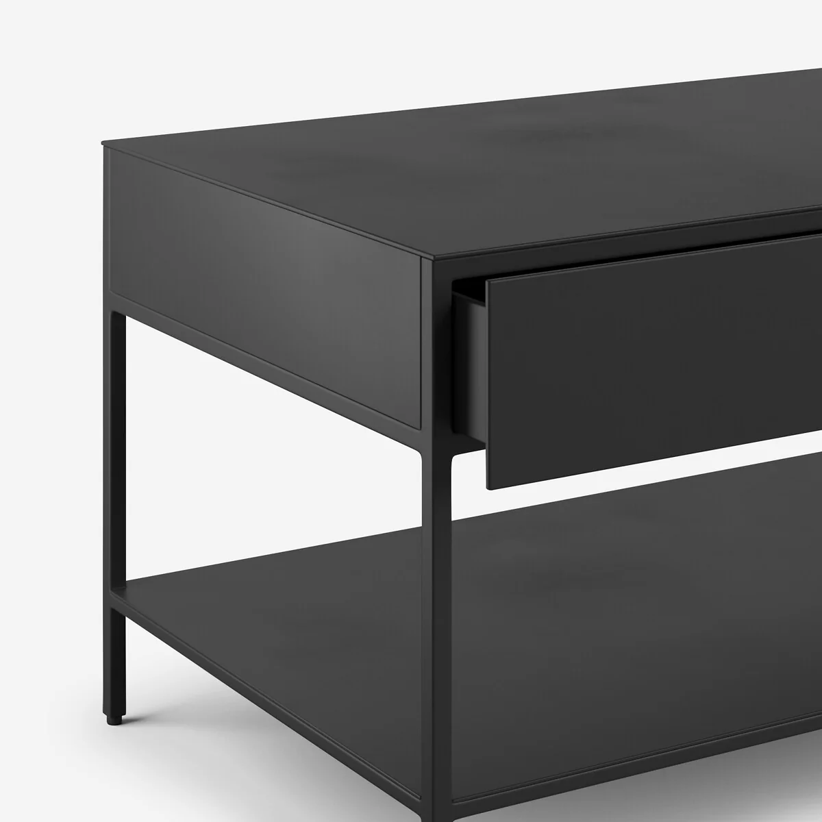 Febee Aged Metal TV Stand – image 5