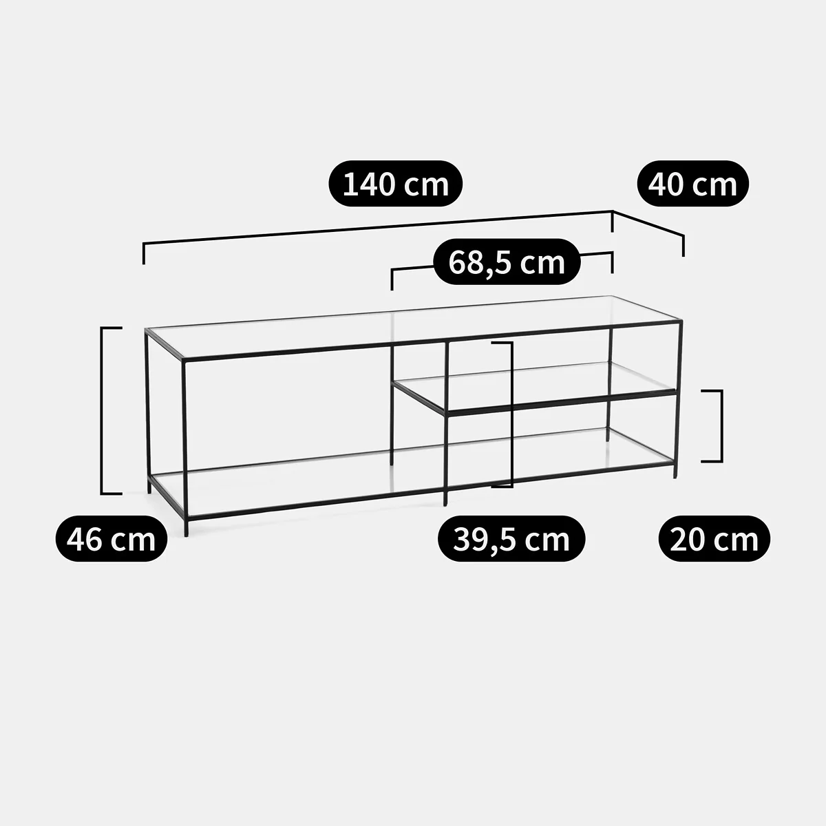 Romy Metal TV Unit – image 4