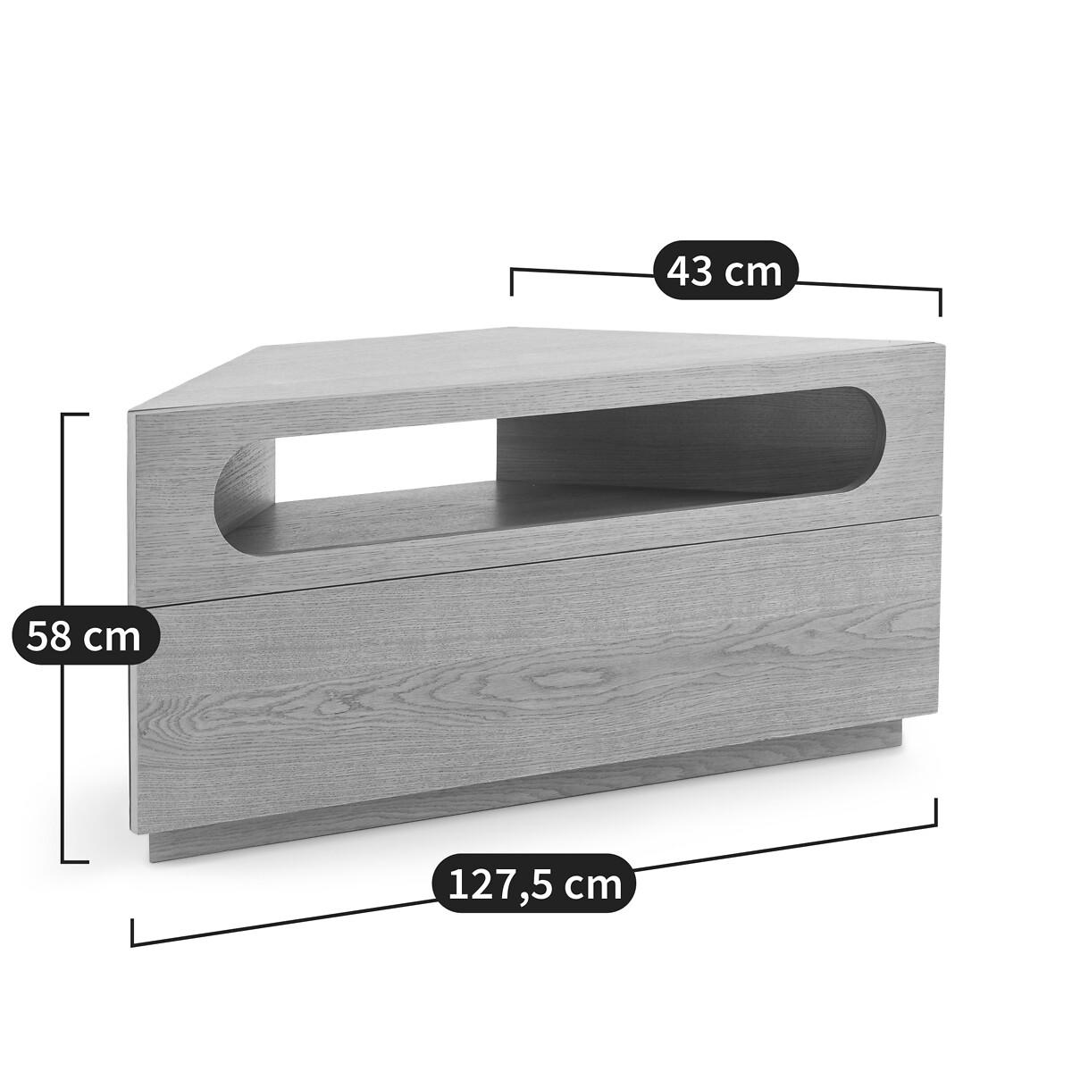 Vonti Oak Veneer Corner TV Cabinet – image 9