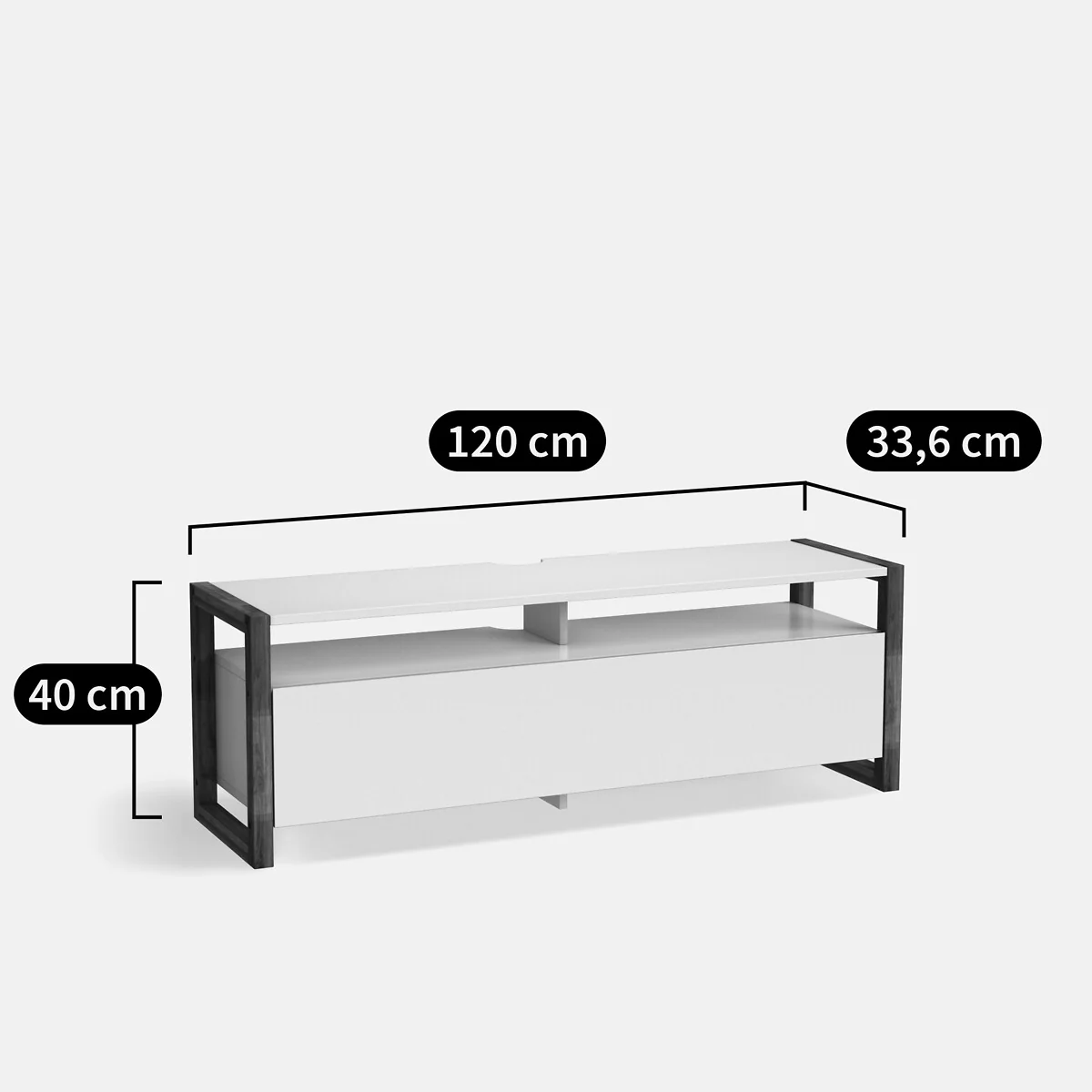 Compo TV Unit with Push-To-Open Door – image 7
