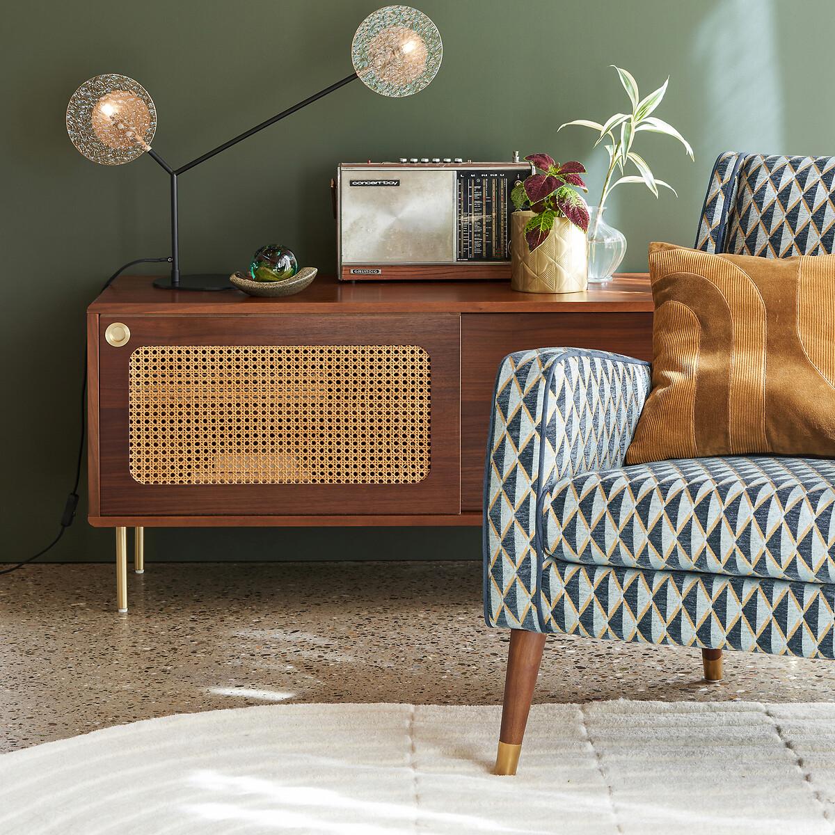 Redpop Retro Walnut and Cane TV Unit – image 7