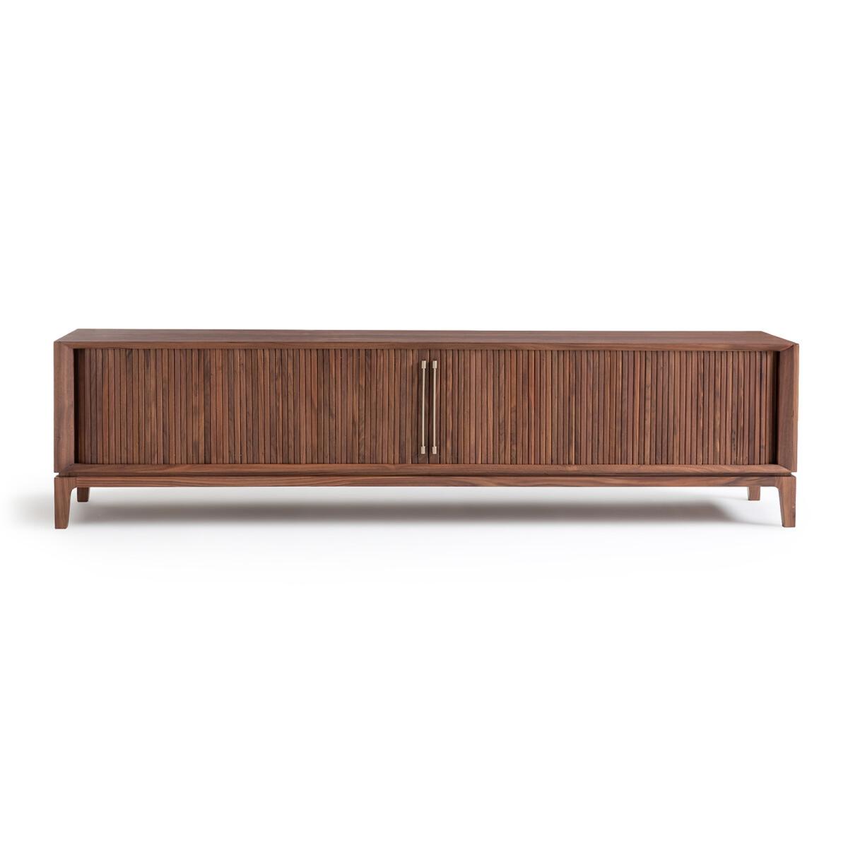 Liamca Walnut & Leather TV Cabinet – image 2