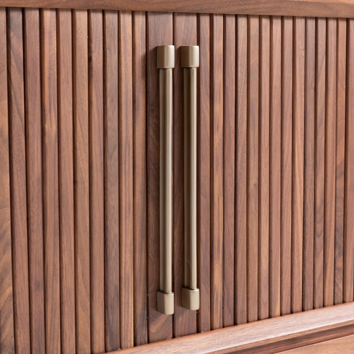 Liamca Walnut & Leather TV Cabinet – image 4
