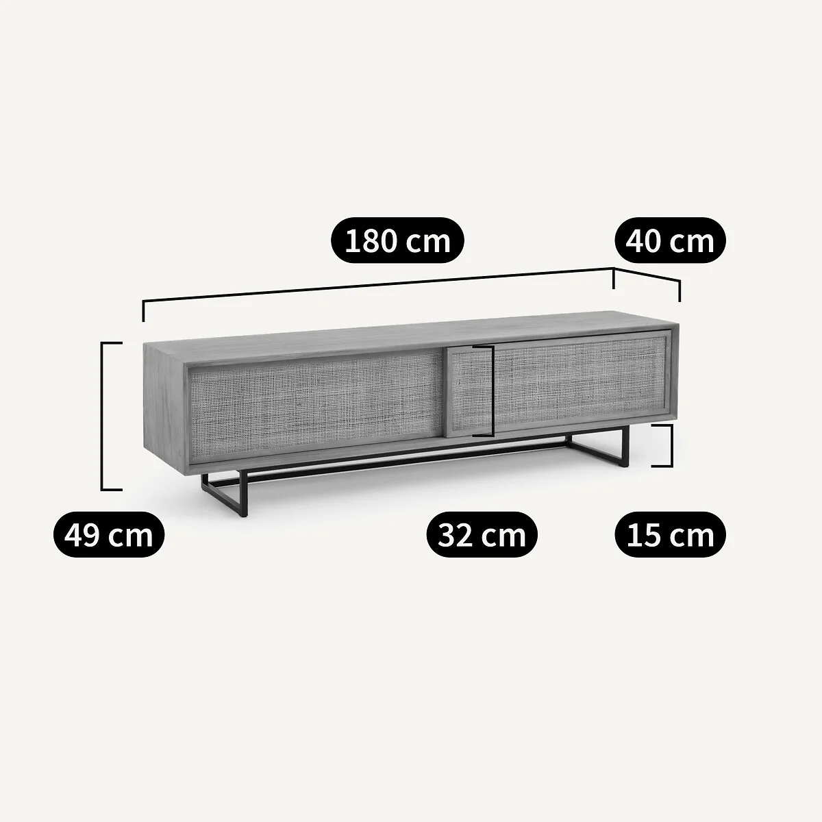 Tamaroa Teak TV Unit – image 7