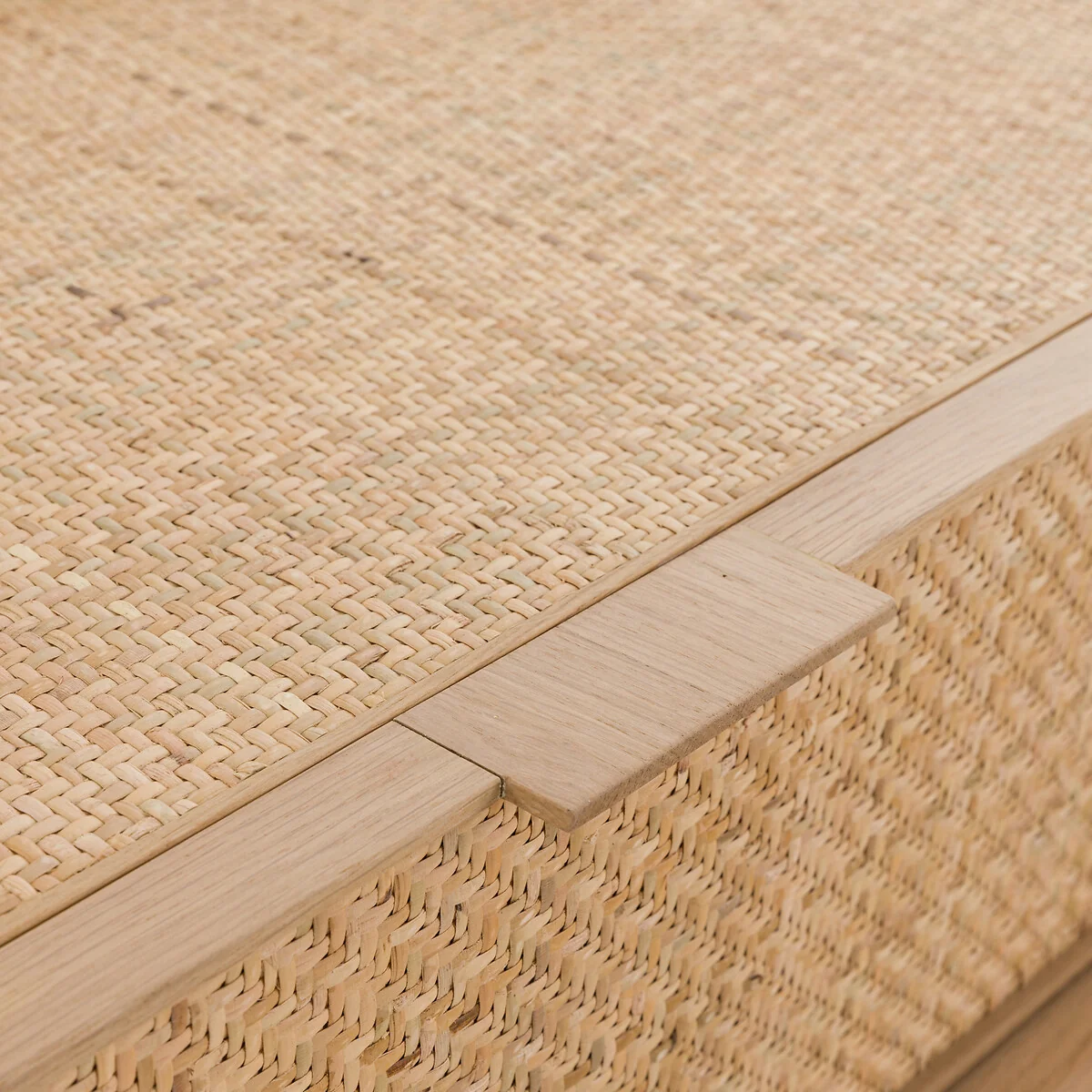 Louison Oak and Rattan Cane TV Unit – image 6