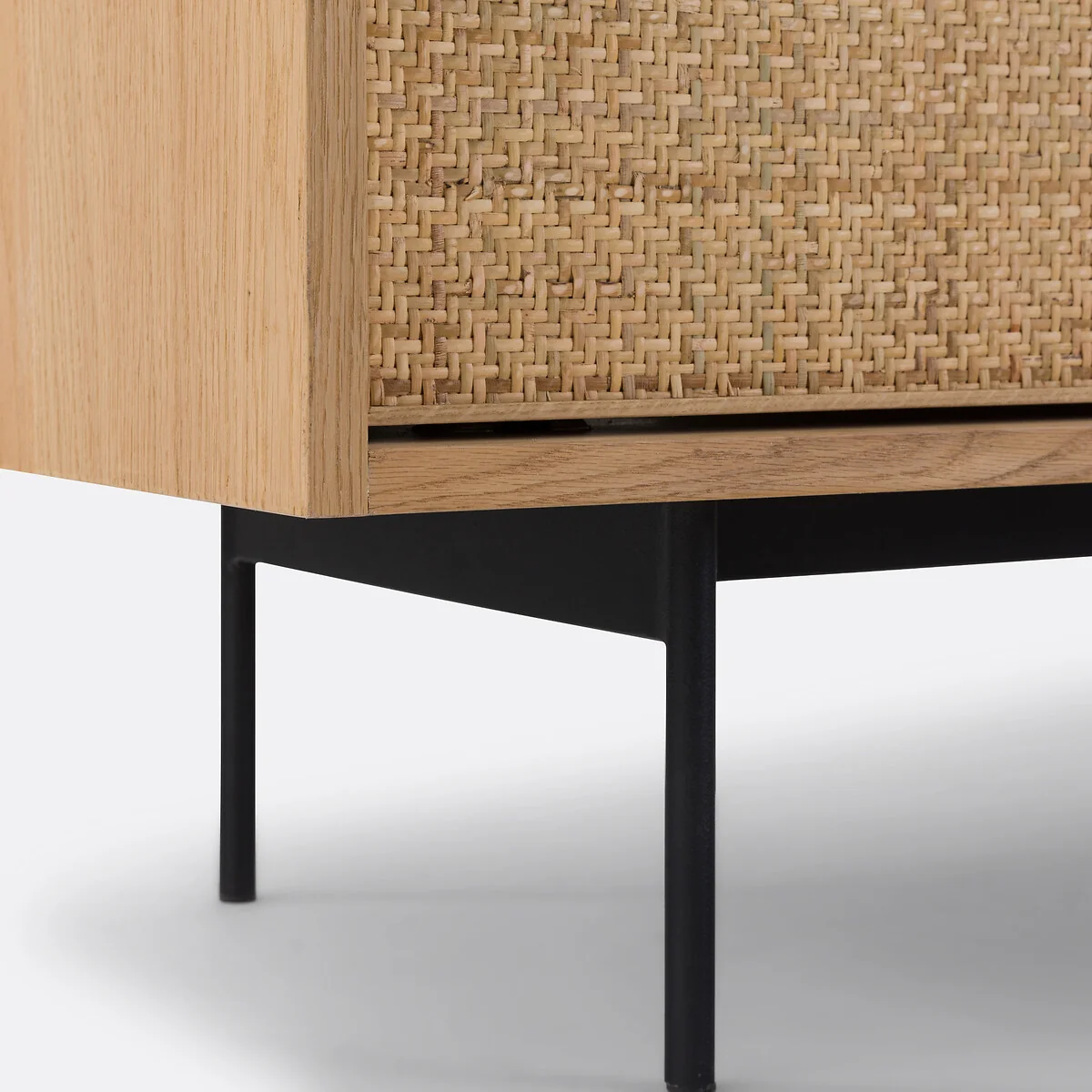 Louison Oak and Rattan Cane TV Unit – image 7