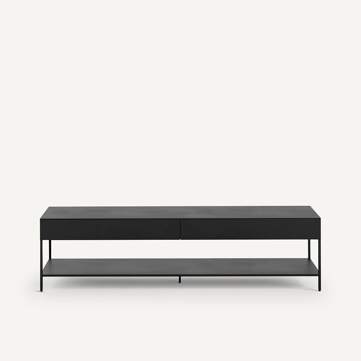 Febee Aged Metal TV Stand – image 3