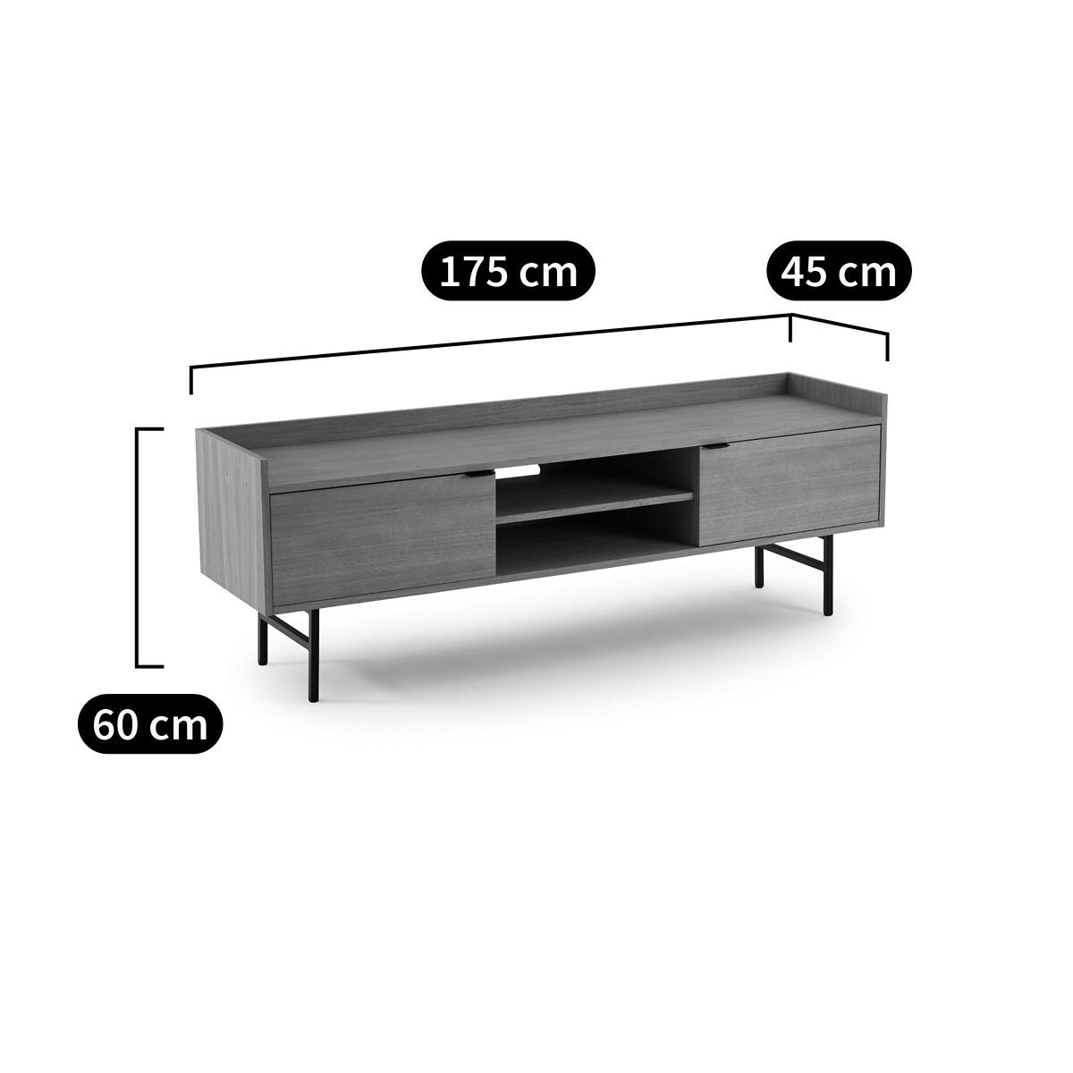 Volga 175cm Large Oak TV Unit – image 9