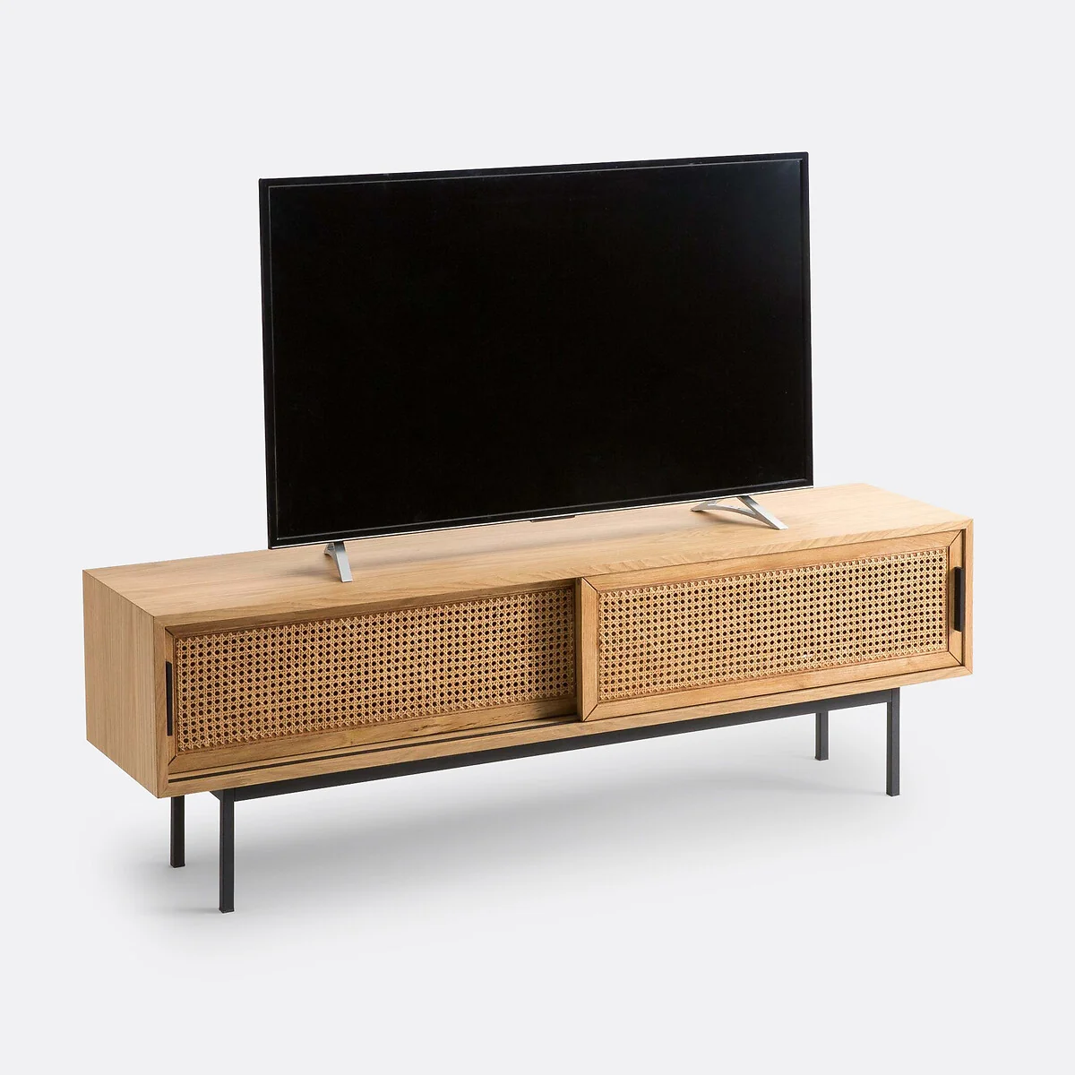 Waska Oak and Cane TV Stand – image 2