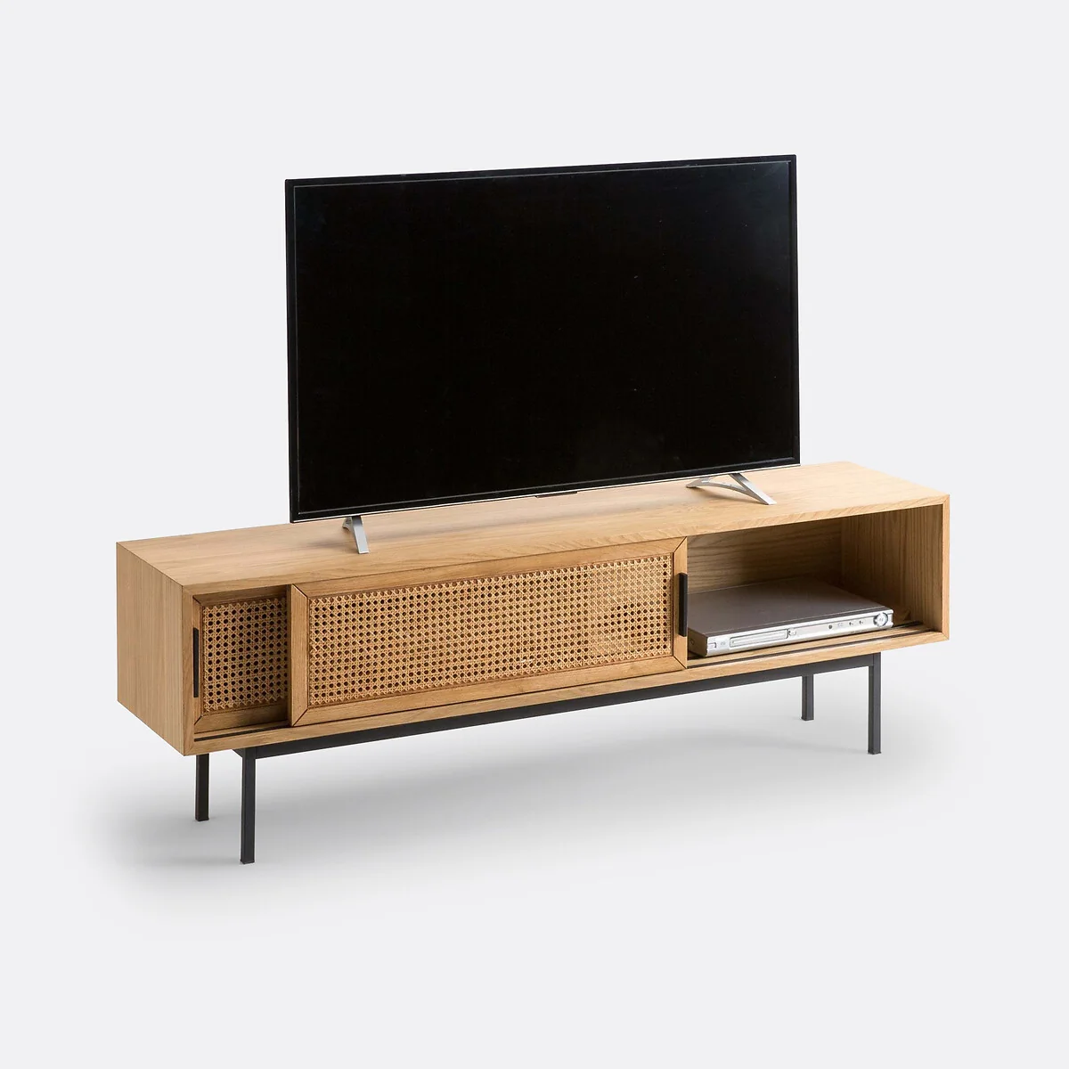Waska Oak and Cane TV Stand – image 5
