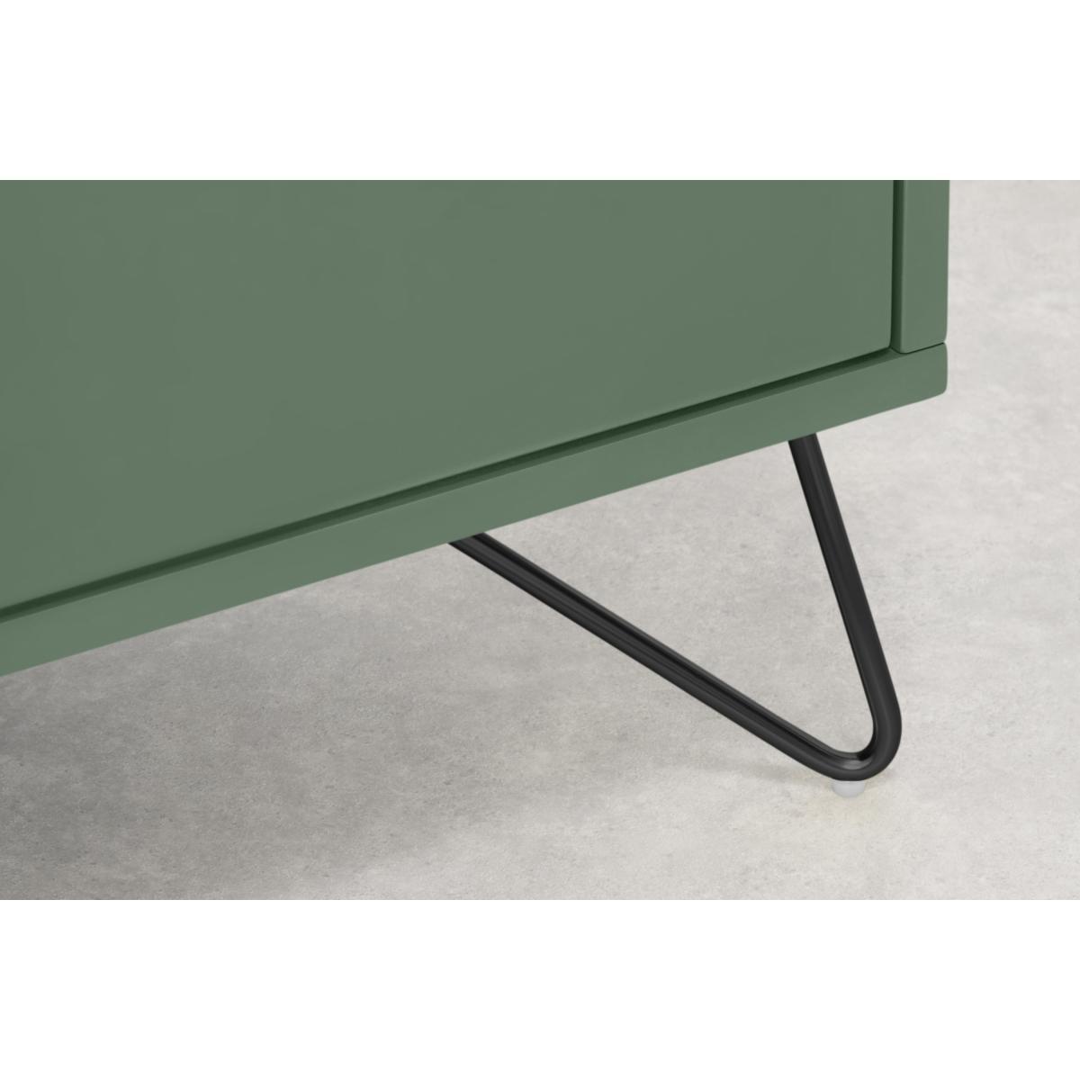 Elona Corner Media Unit, Fern Green & Black – image 5