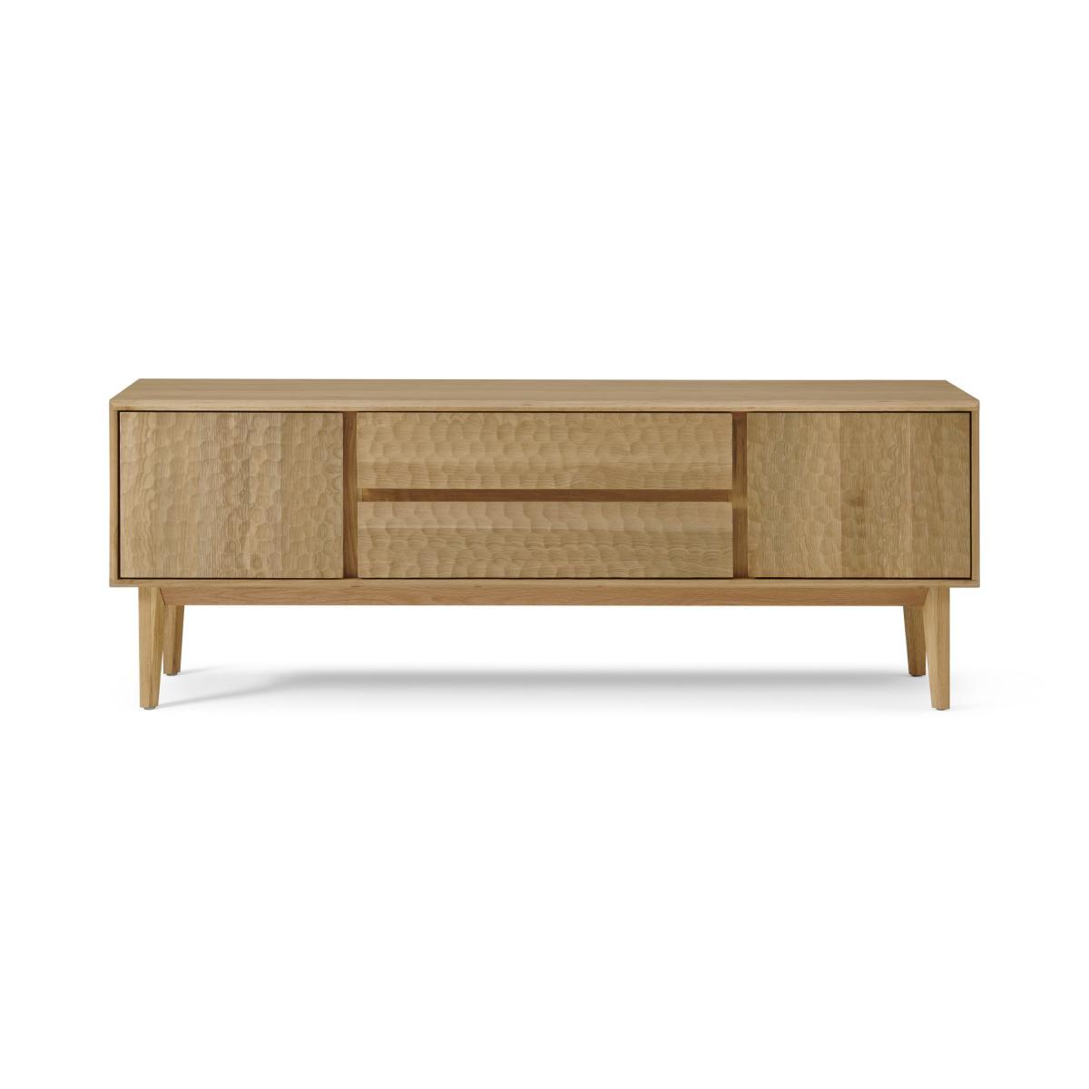 Abbon Wide Media Unit, Textured Oak – image 2