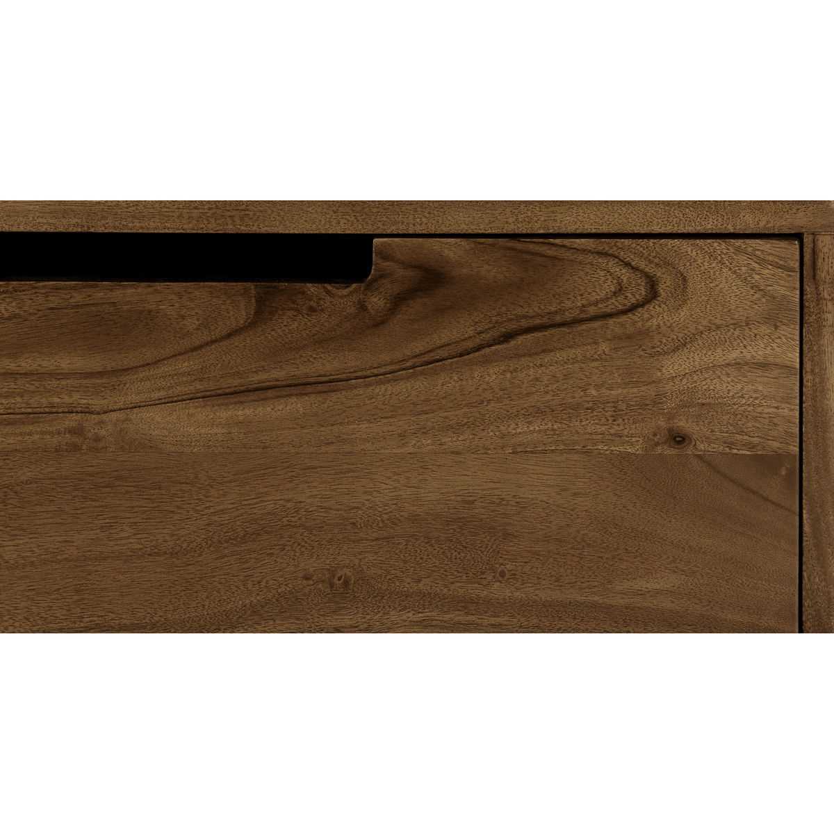 Tayma TV Stand, Acacia and Brass – image 2