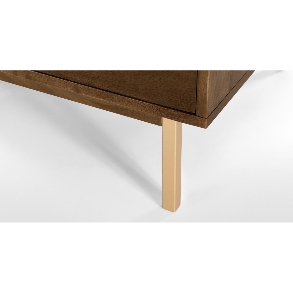 Tayma TV Stand, Acacia and Brass – image 7