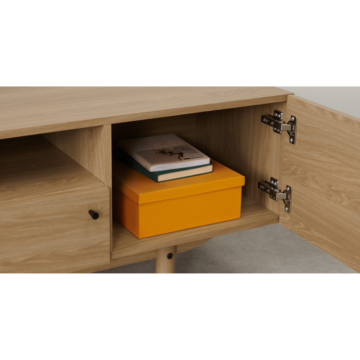 MADE Essentials Asger Wide TV Stand, Oak Effect – image 4