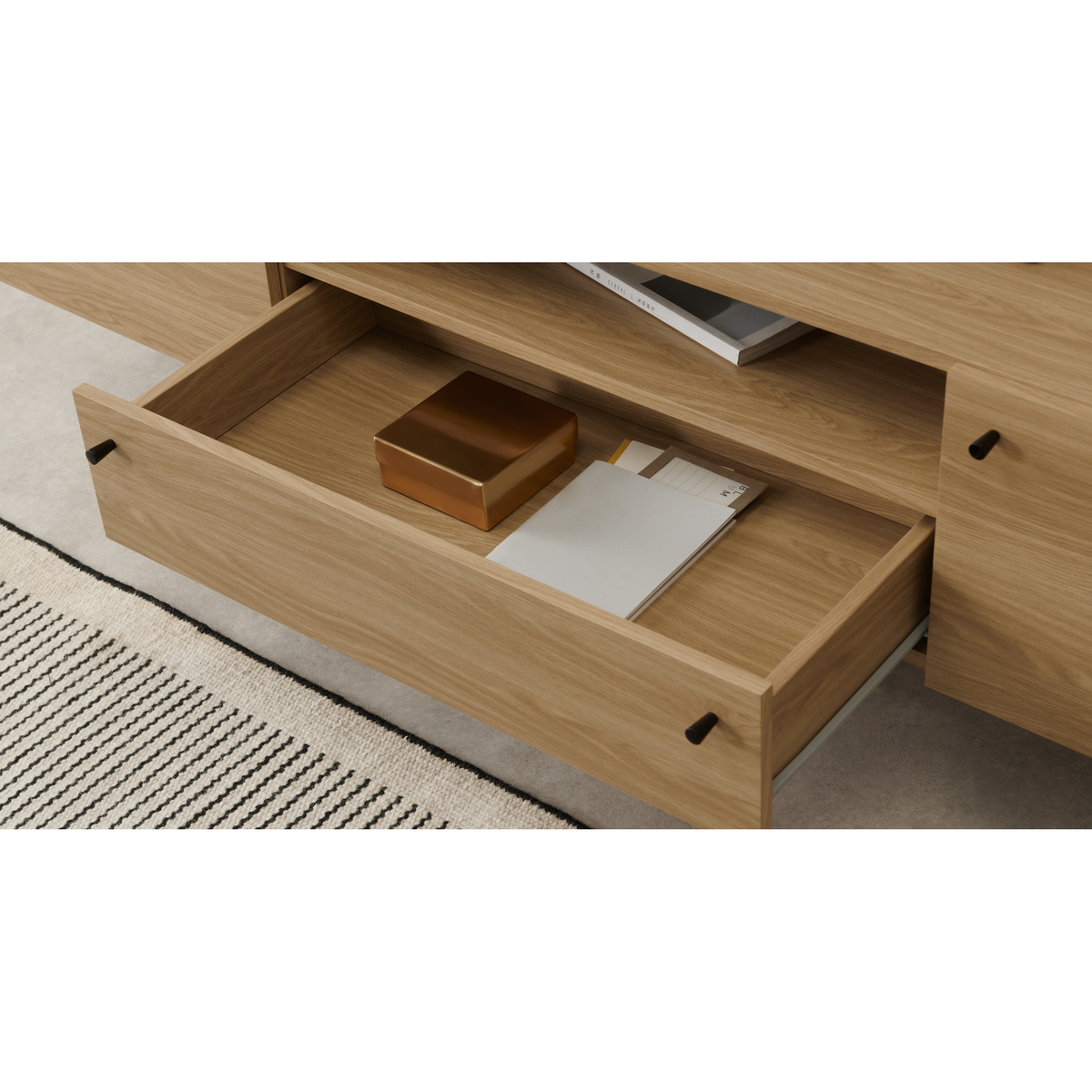 MADE Essentials Asger Wide TV Stand, Oak Effect – image 6