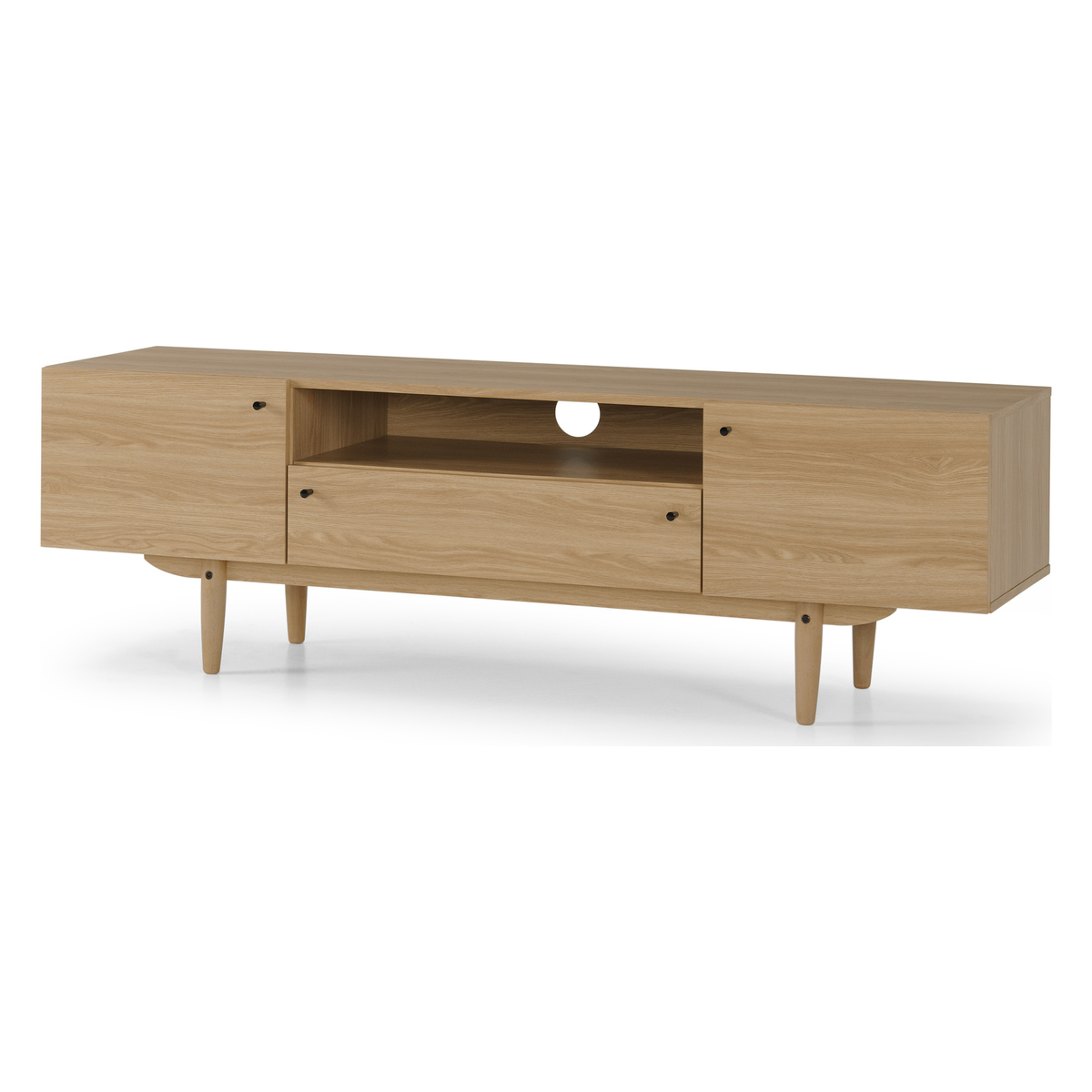 MADE Essentials Asger Wide TV Stand, Oak Effect – image 2