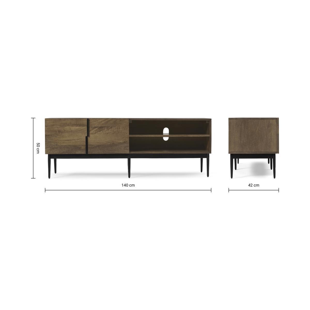 Rakara Wide TV Unit, Mango Wood – image 9