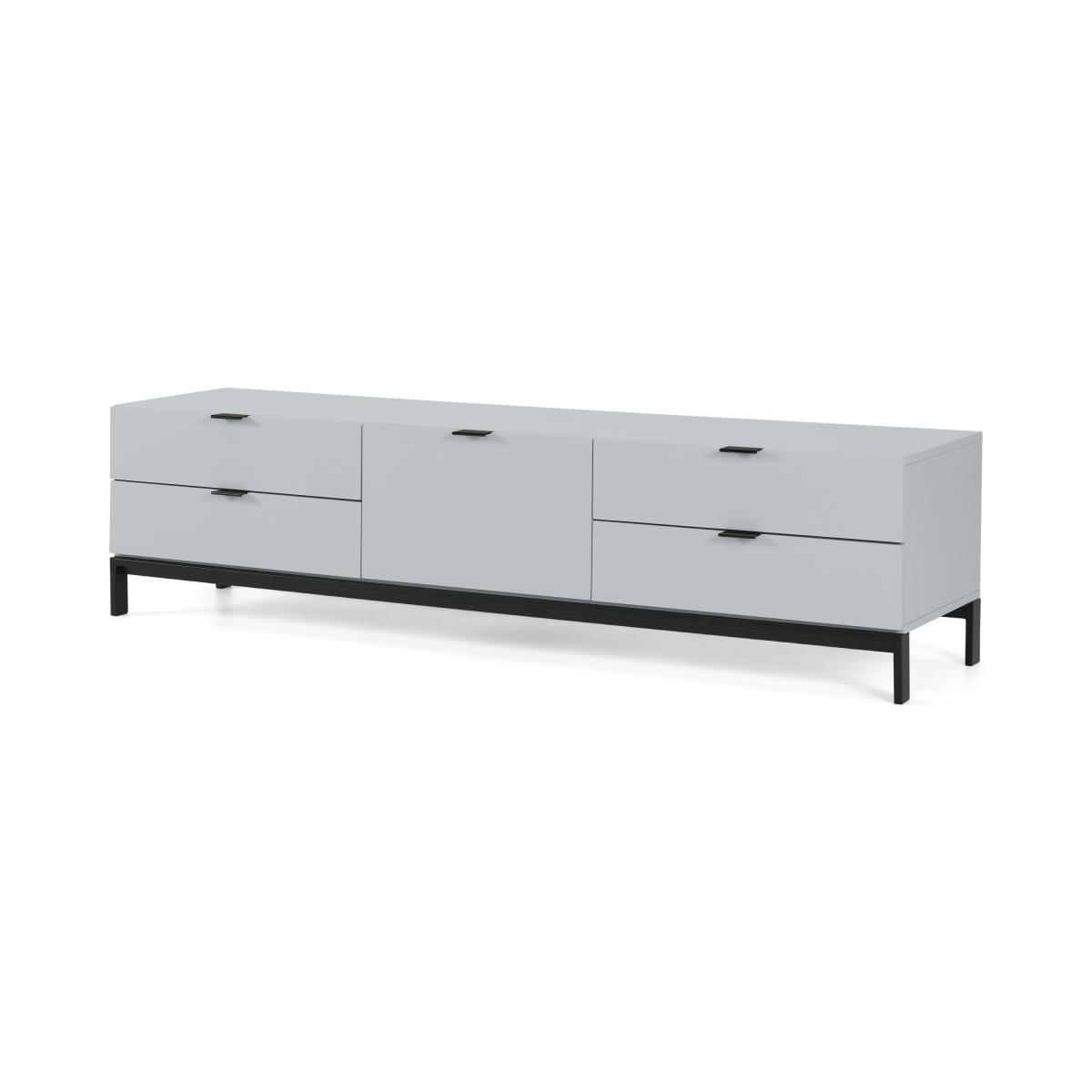 Marcell Wide Media Unit, Light Grey – image 3