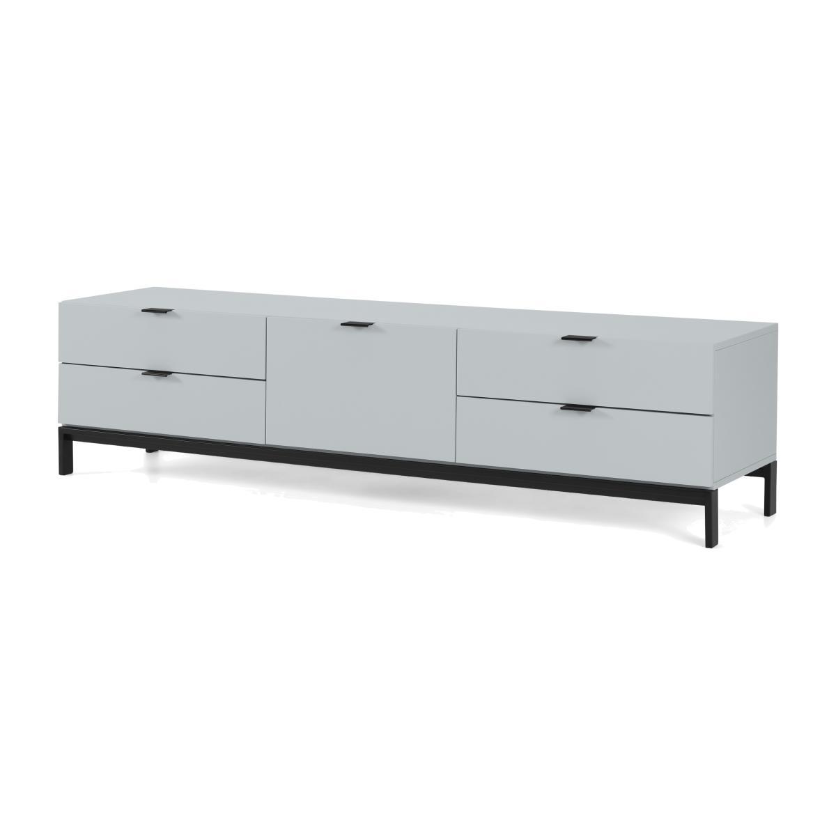 Marcell Wide Media Unit, Light Grey – image 1