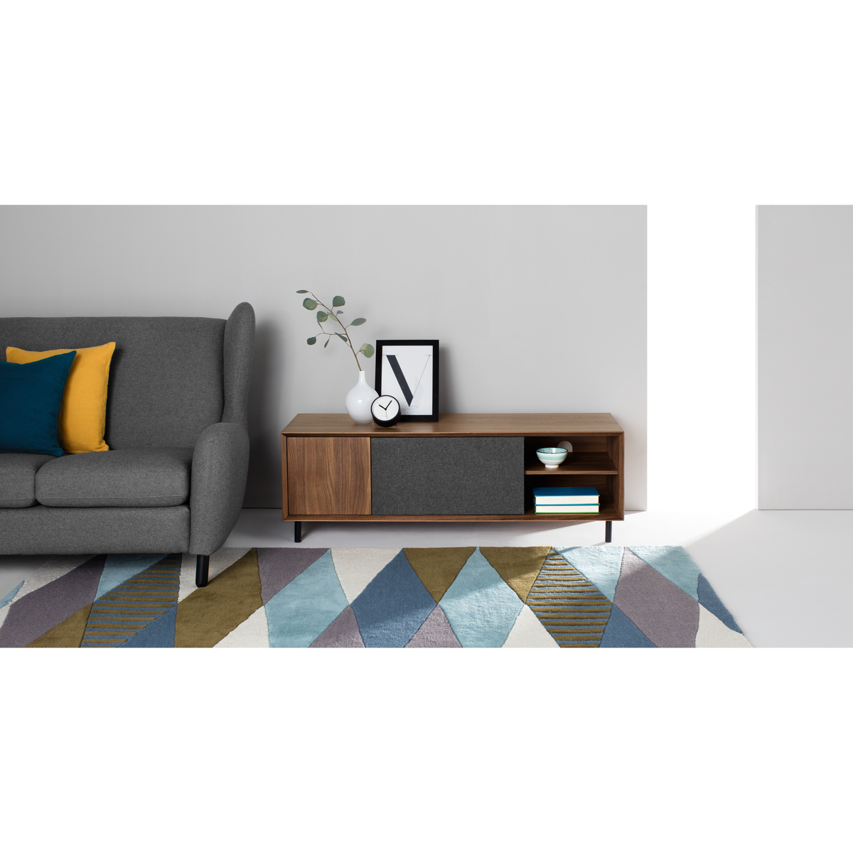 Luther Large TV Stand, Walnut – image 3