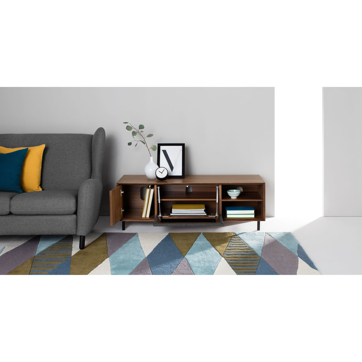 Luther Large TV Stand, Walnut – image 6