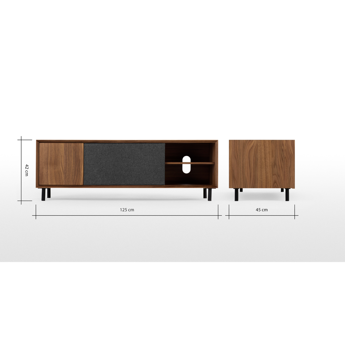Luther Large TV Stand, Walnut – image 9
