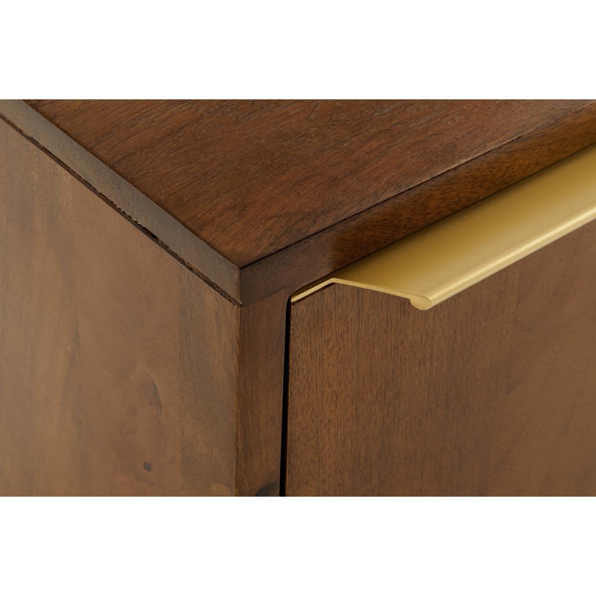 Anderson Compact TV Stand, Mango Wood & Brass – image 8