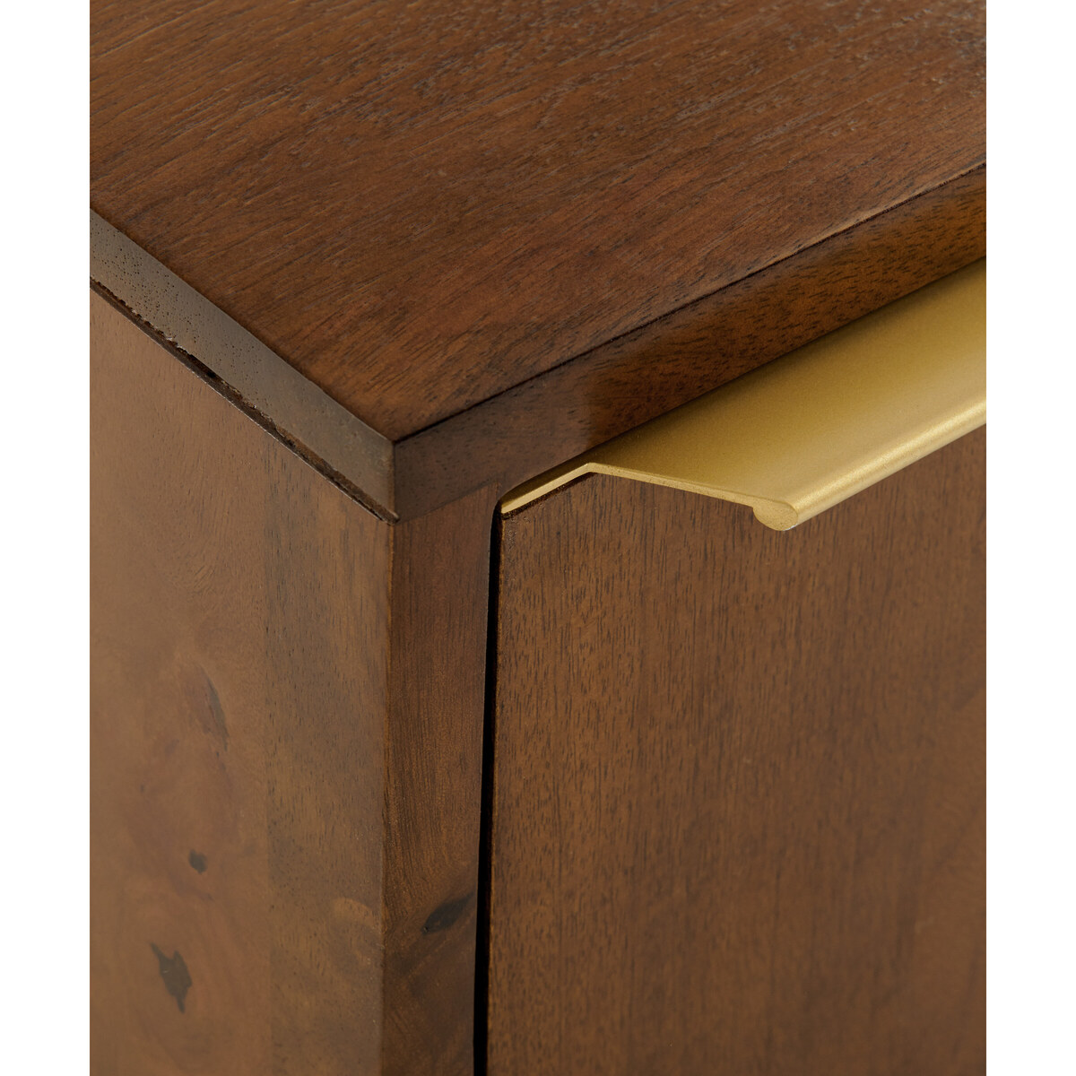 Anderson Compact TV Stand, Mango Wood & Brass – image 3