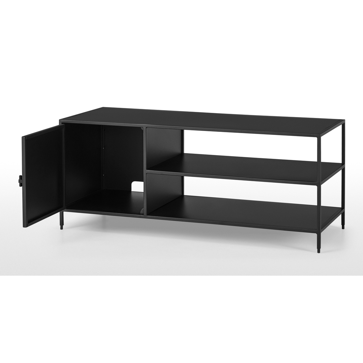 Solomon Compact TV Unit, Black Metal – image 6