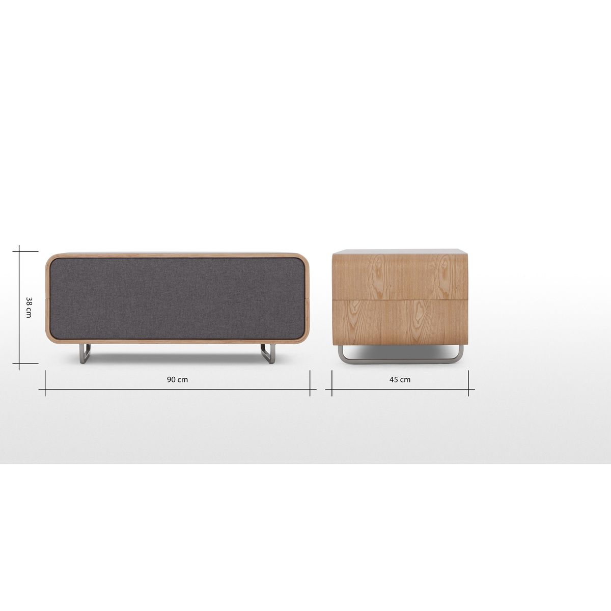 Briar TV Stand, Ash – image 8