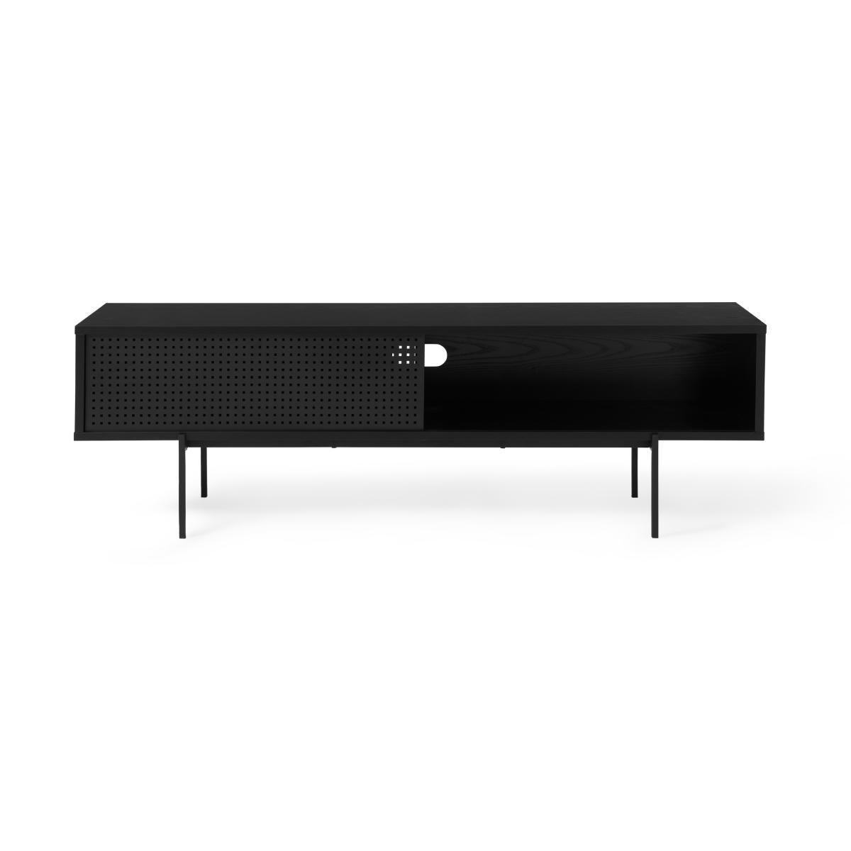 Angus Media Unit, Black Ash Effect & Perforated Metal – image 2