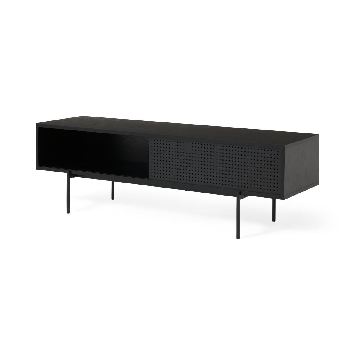 Angus Media Unit, Black Ash Effect & Perforated Metal – image 3