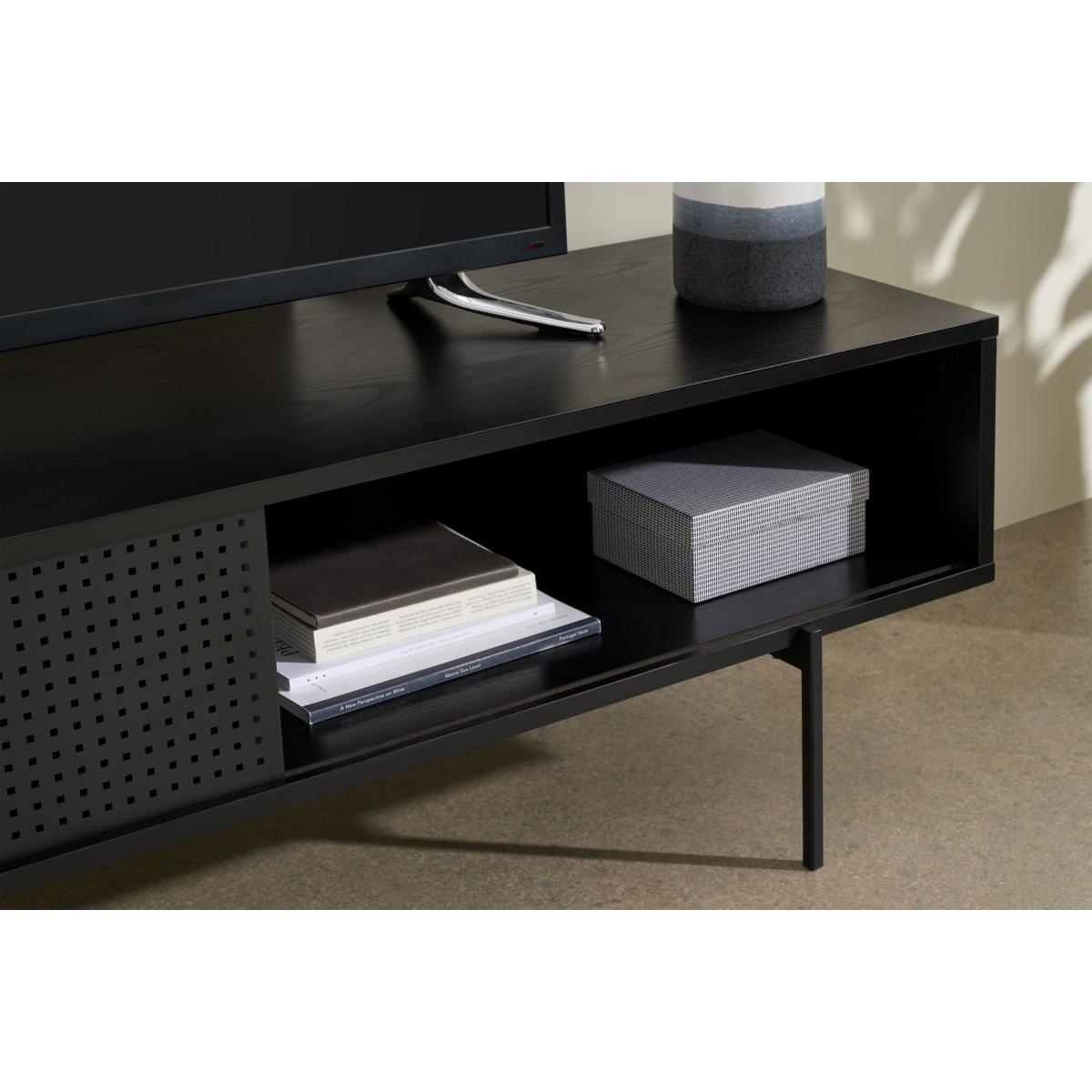 Angus Media Unit, Black Ash Effect & Perforated Metal – image 5