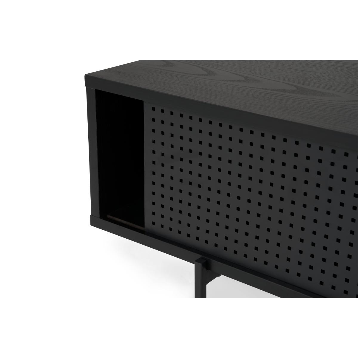 Angus Media Unit, Black Ash Effect & Perforated Metal – image 7