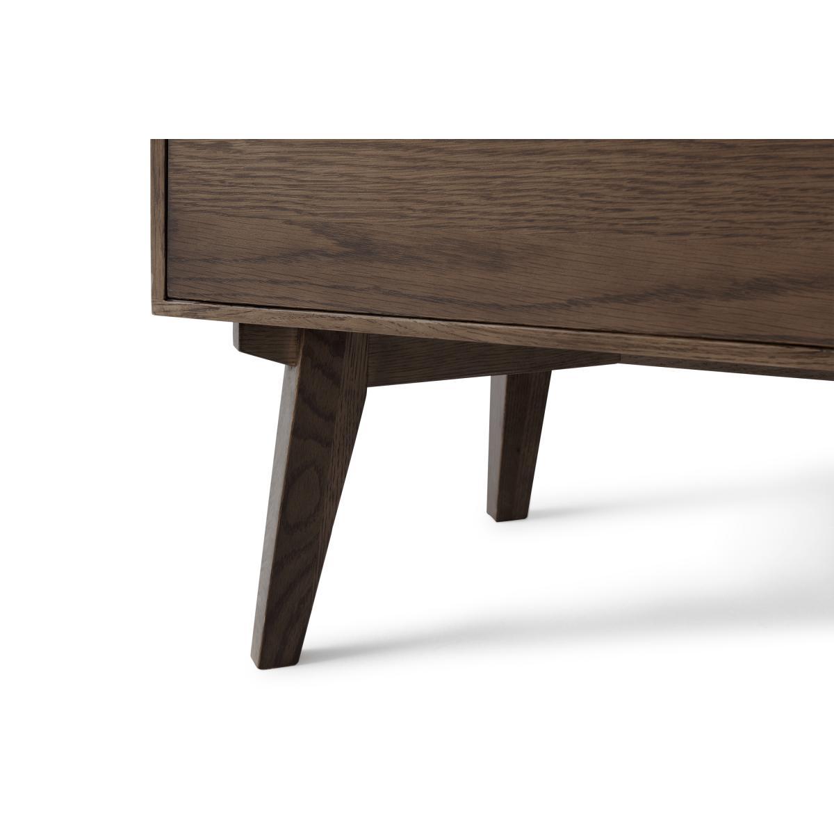 Wingrove Wide Media Unit, Dark French Oak – image 8
