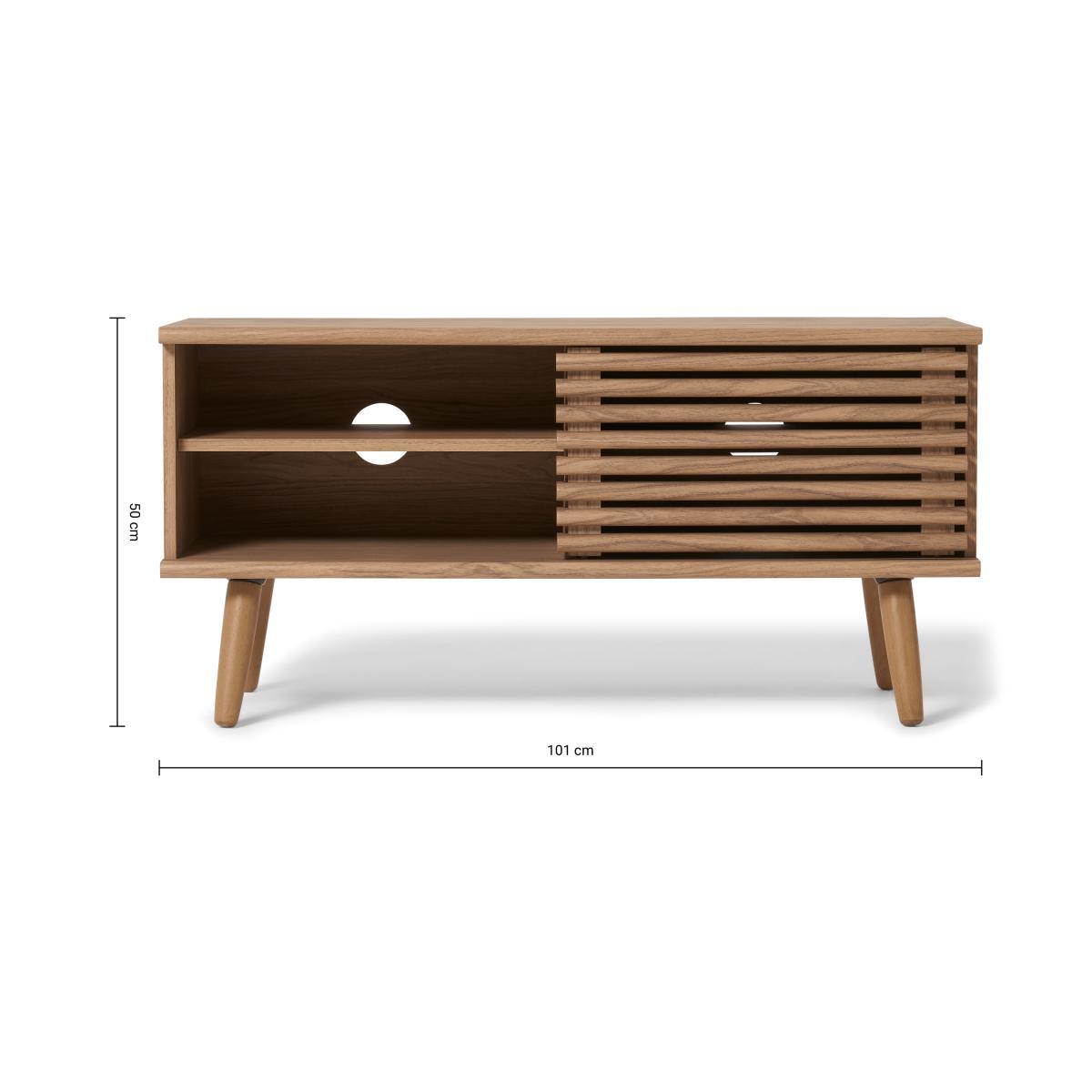 Tulma Compact TV Unit, Oak Effect – image 9