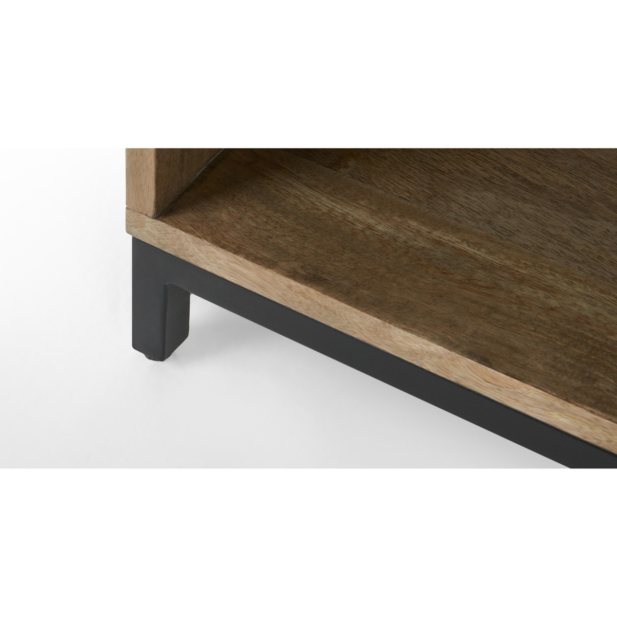 Lomond Compact TV Stand, Mango Wood and Black – image 6