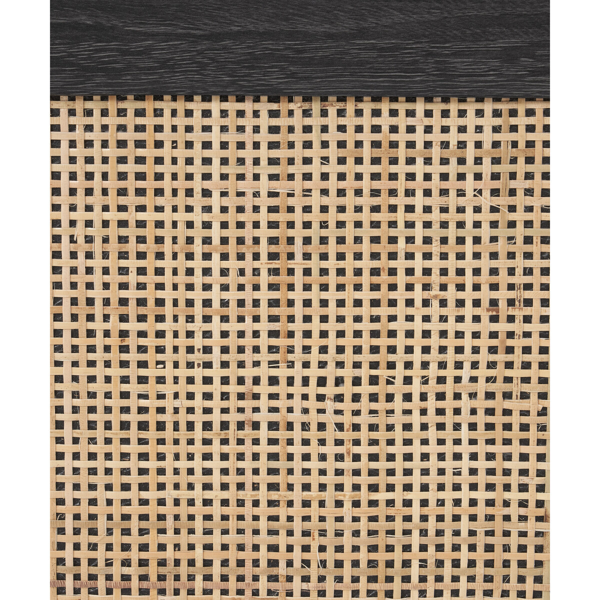 Pavia Wide TV Stand, Natural Rattan & Black Wood Effect – image 4