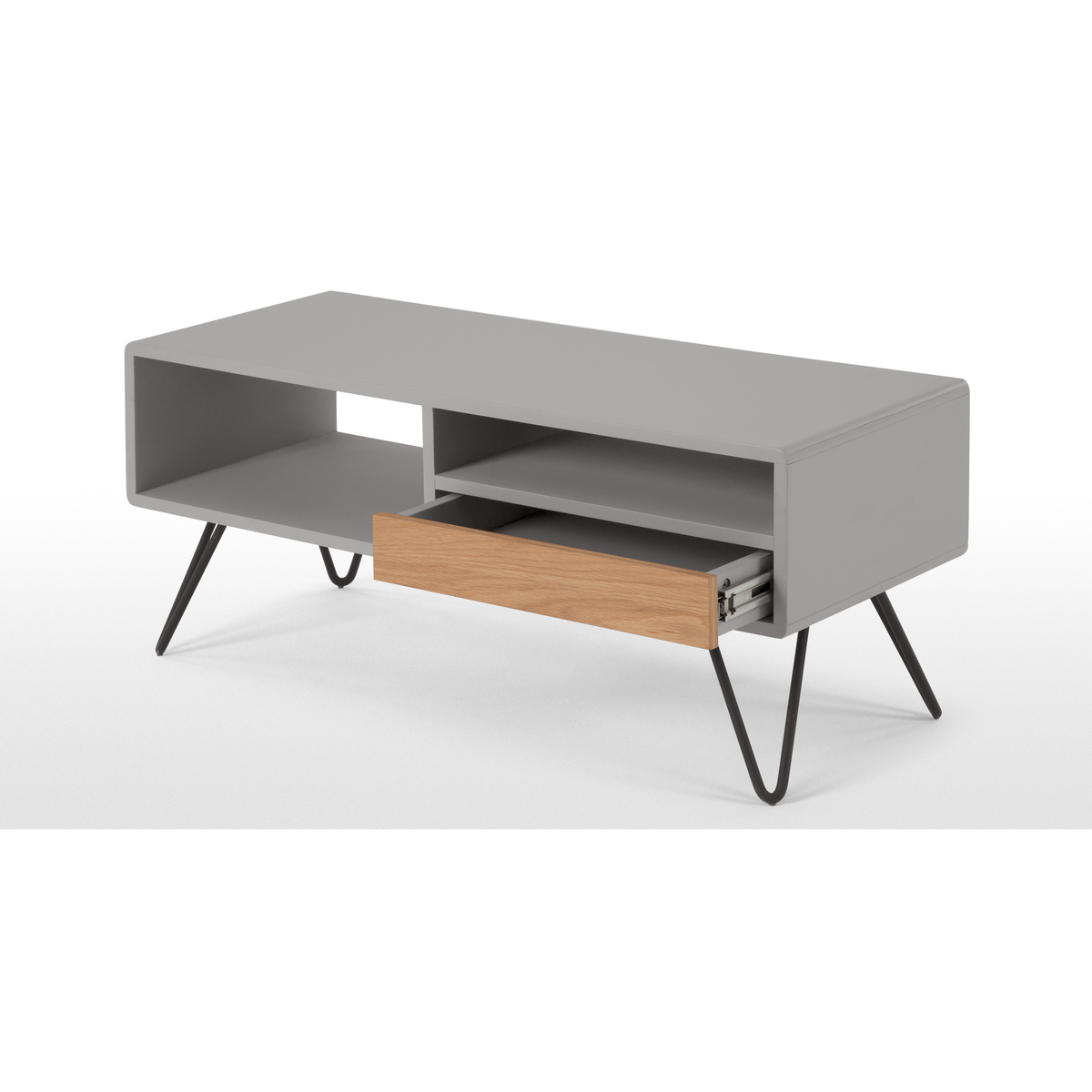 Ukan TV Stand, Grey and Oak – image 6